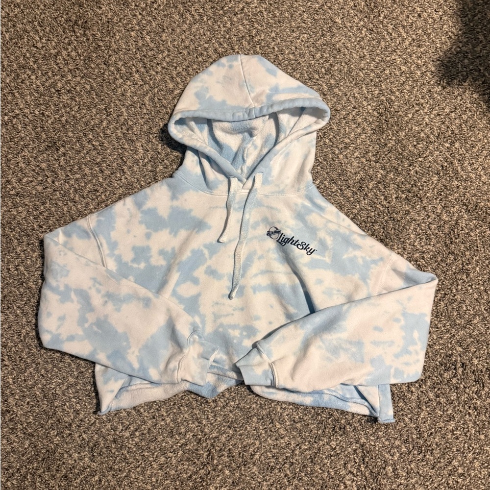 Blue Moon Cropped Hoodie
